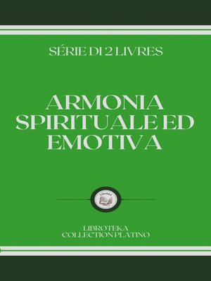 cover image of ARMONIA SPIRITUALE ED EMOTIVA